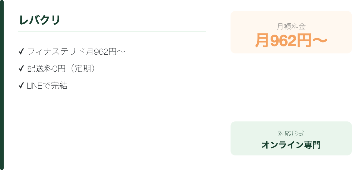 レバクリの特徴・料金まとめ